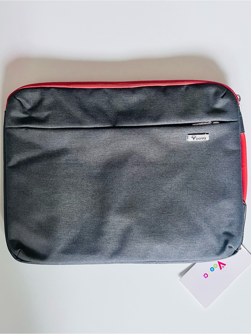 Voova Padded Laptop Tablet Sleeve Case 13” Gray Orange NWT
